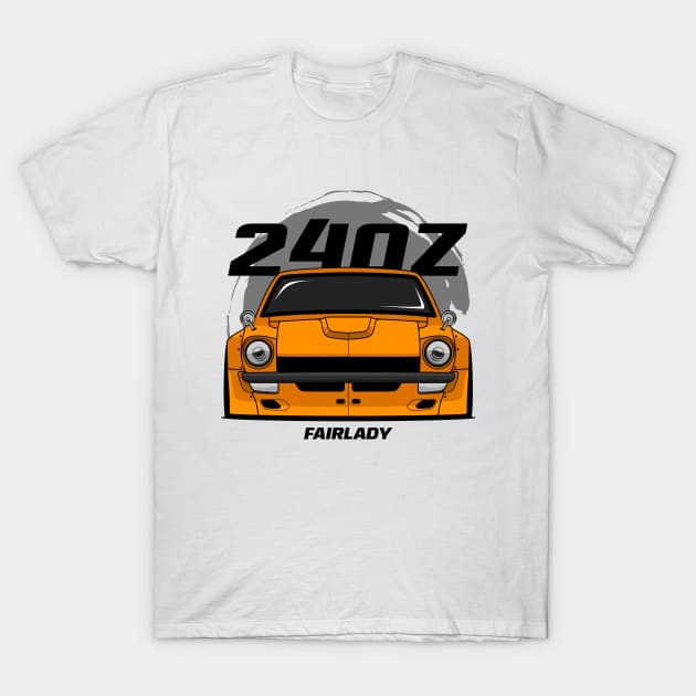 Orange 240 Frldy Z T-Shirt by GoldenTuners